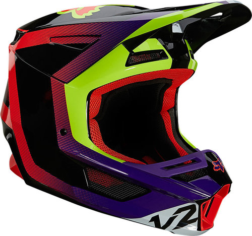 FOX V2 Voke Casco de Motocross Negro Lila S