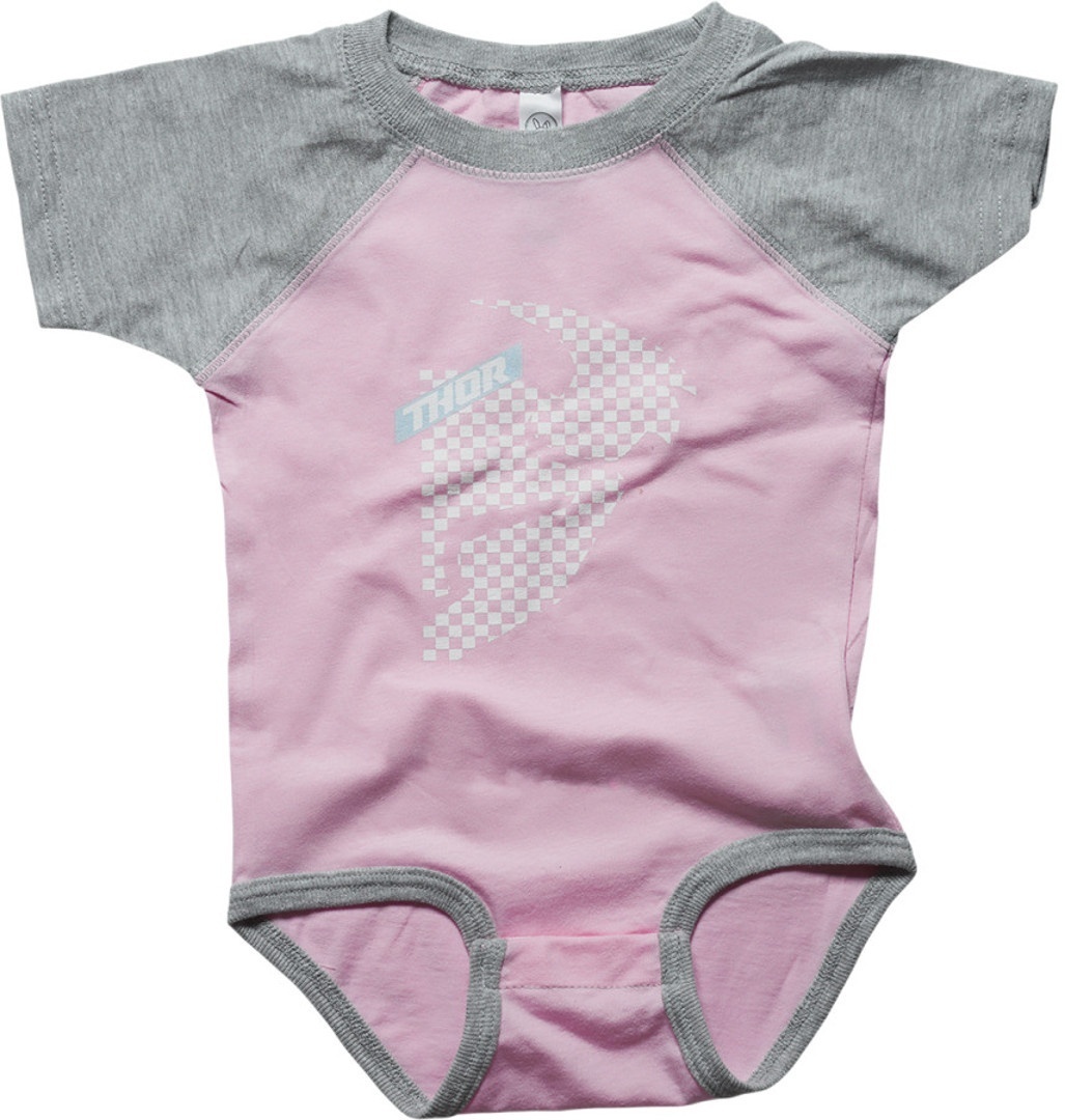 Thor Infant Headchecked Supermini Bébé Romper Rose 6 - 12 mois