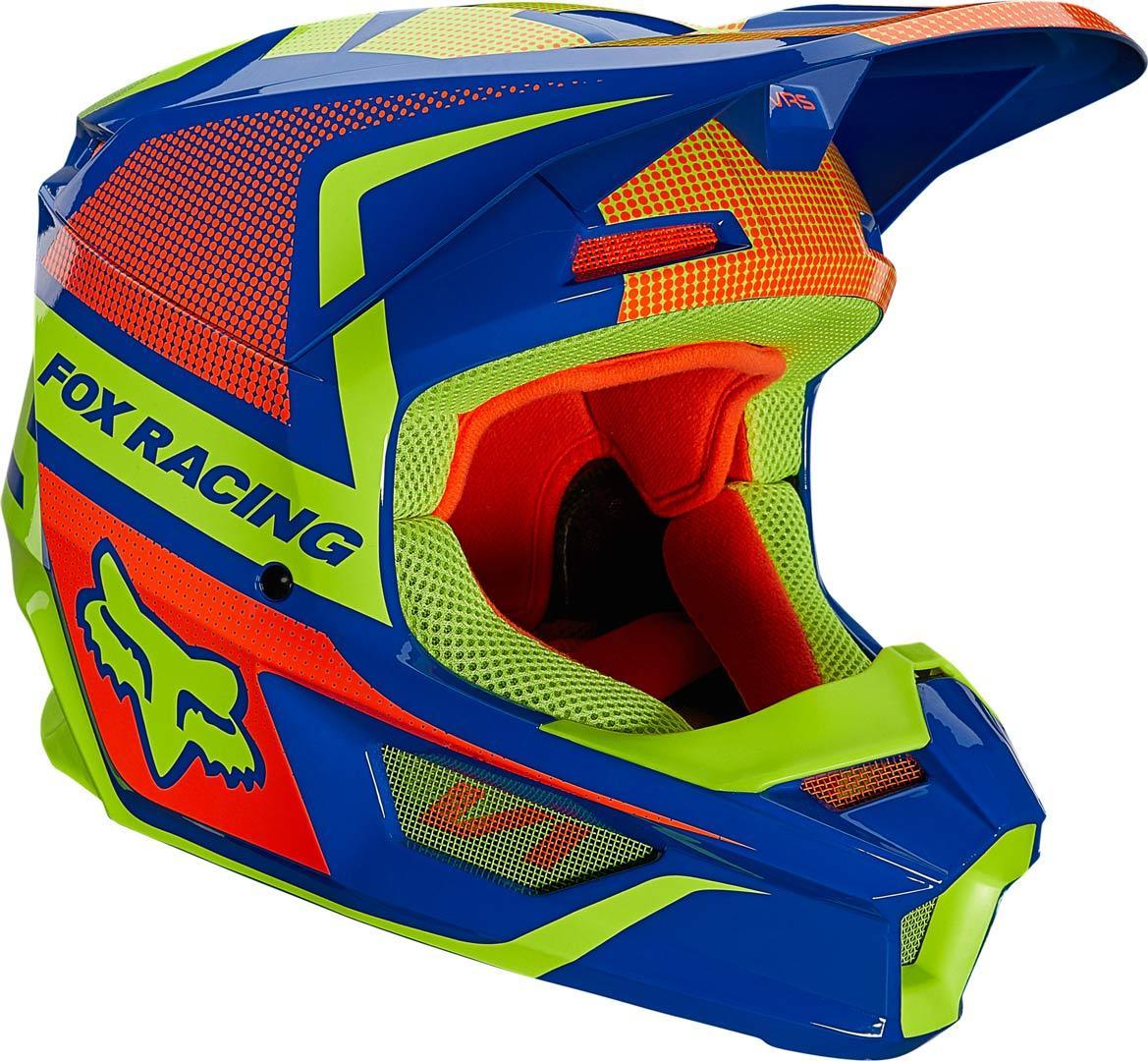 FOX V1 Oktiv Casque de motocross Bleu XS