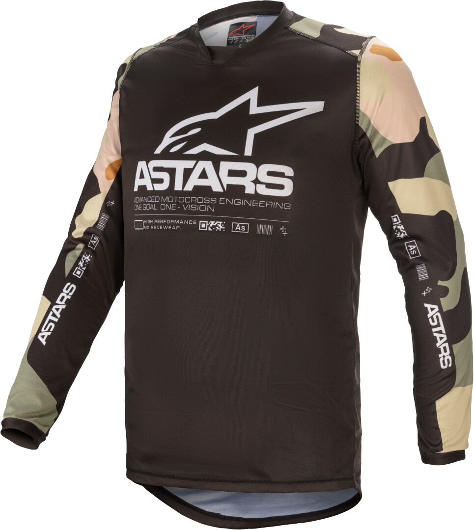 Alpinestars Racer Tactical Maillot motocross Noir Multicolore S