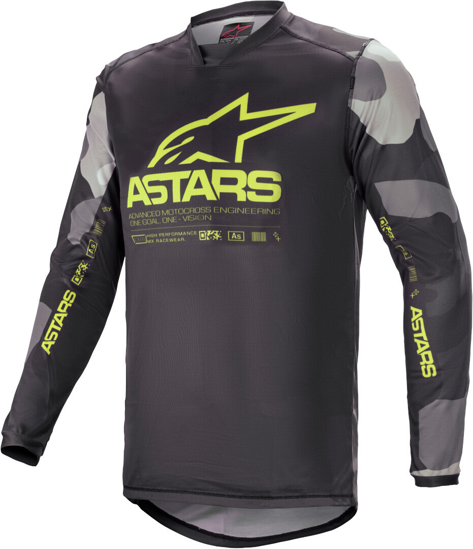 Alpinestars Racer Tactical Maillot motocross Noir Jaune S