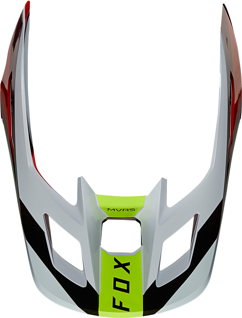 FOX V2 Voke Pic casque Blanc Rouge M