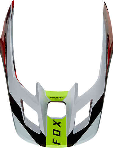 FOX V2 Voke Pico del Casco Blanco Rojo M