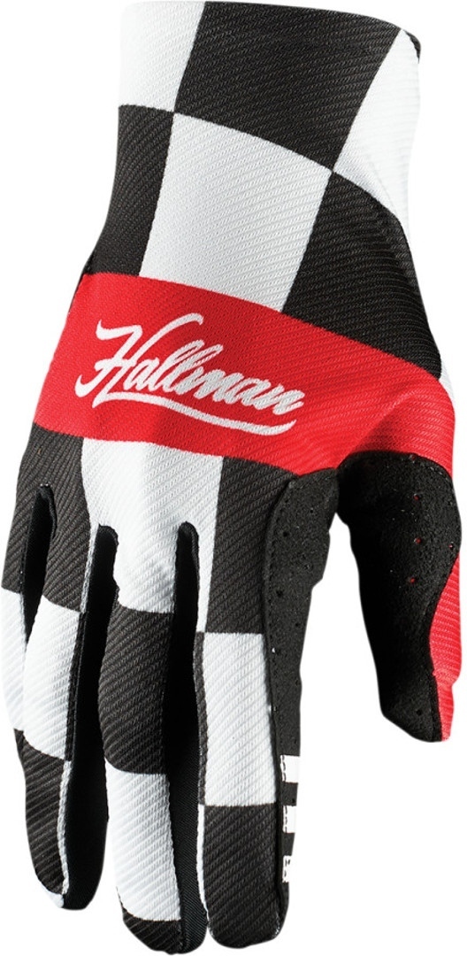 Thor Hallman Collection Mainstay Gants de moto Noir Blanc Jaune XS