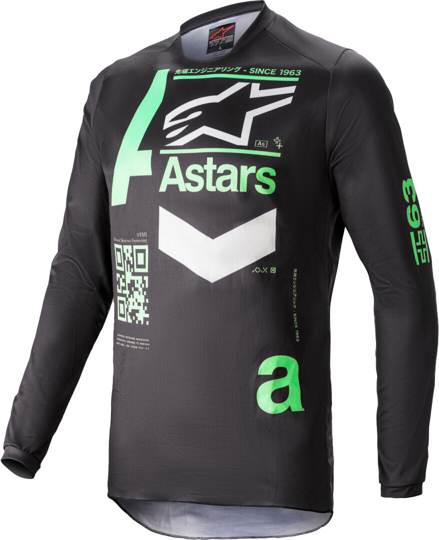 Alpinestars Fluid Chaser Maillot motocross Noir Bleu S