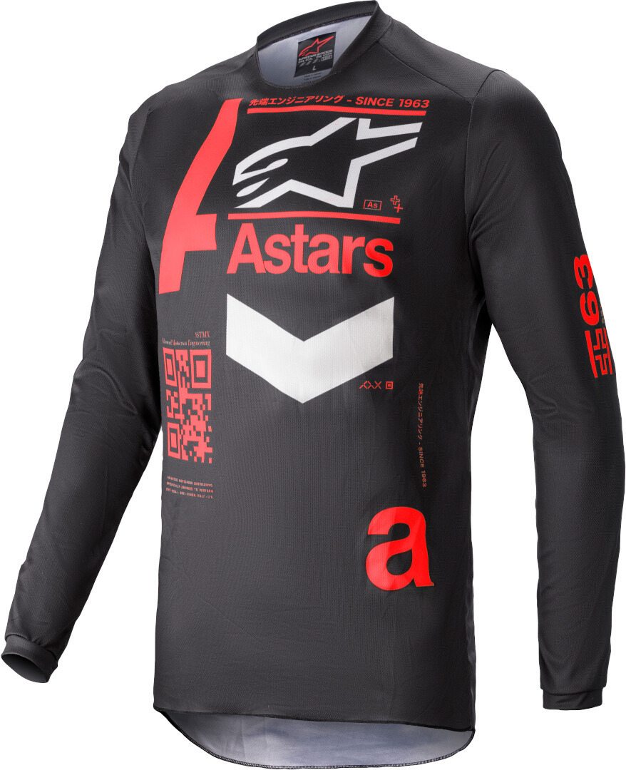 Alpinestars Fluid Chaser Maillot motocross Noir Rouge S