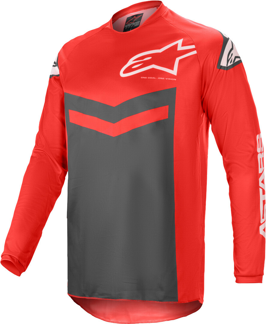 Alpinestars Fluid Speed Maillot motocross Gris Rouge S