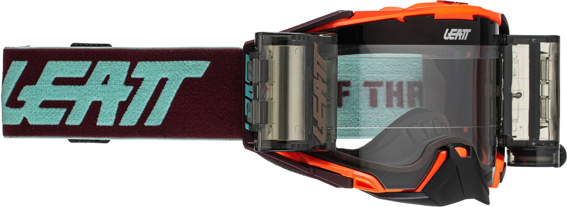 Image of Leatt Velocity 6.5 Roll-Off Combat Lunettes de motocross Orange unique taille
