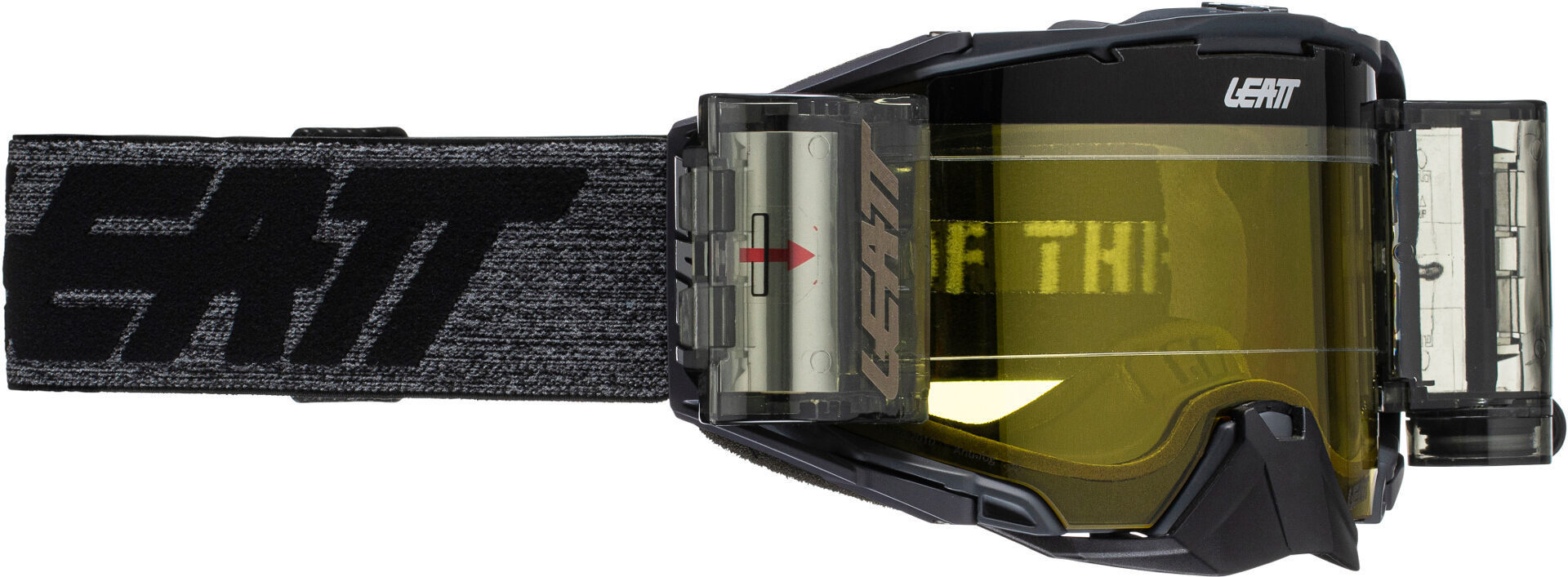 Image of Leatt Velocity 6.5 Roll-Off Graphene Lunettes de motocross Jaune unique taille