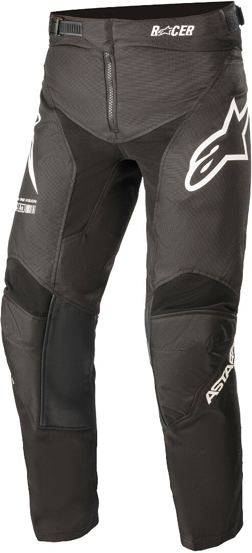 Alpinestars Racer Braap Pantalon motocross pour les jeunes Noir Blanc XL