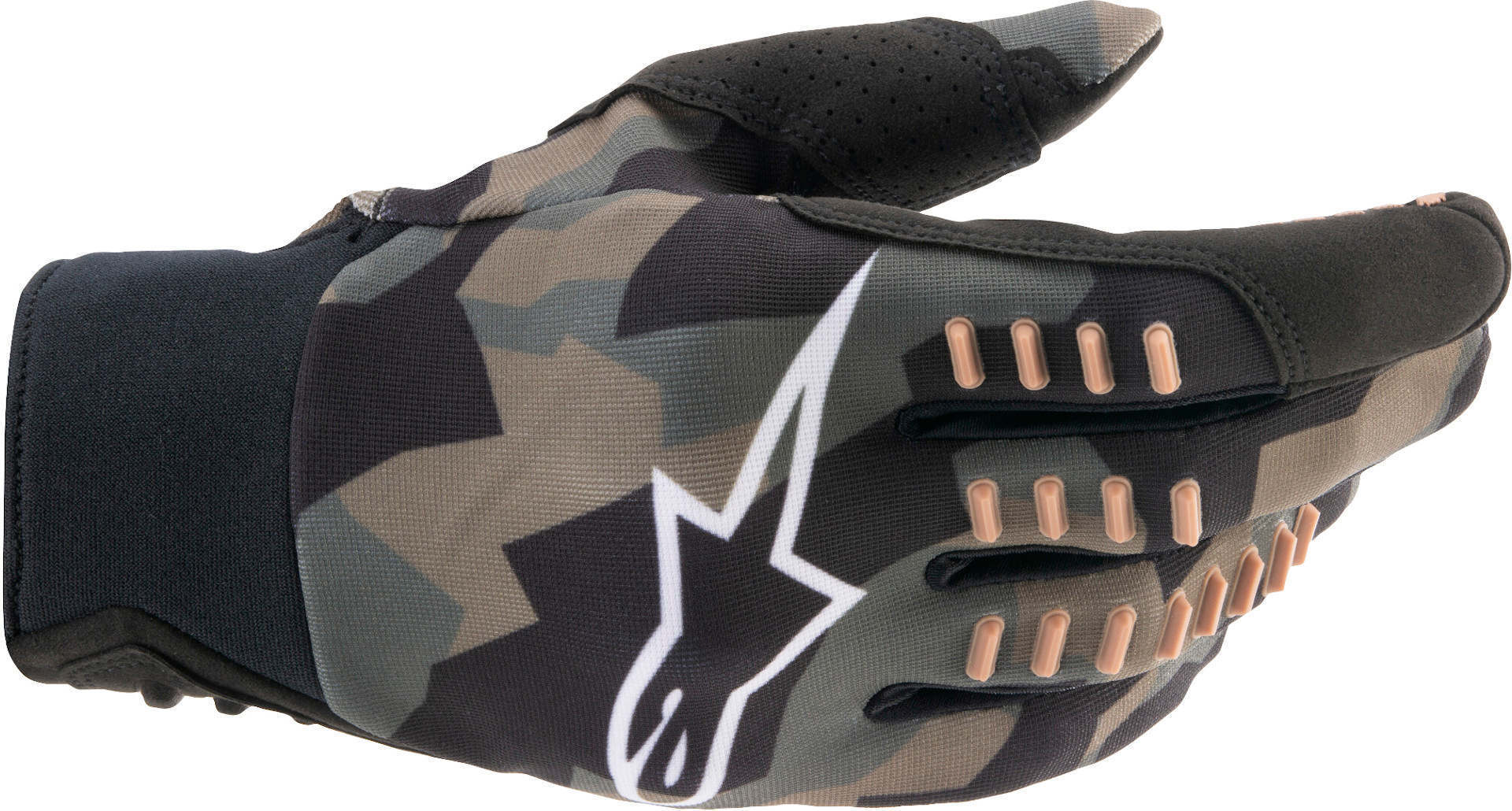 Alpinestars SMX-E Camo Gants de Motocross Noir Beige S