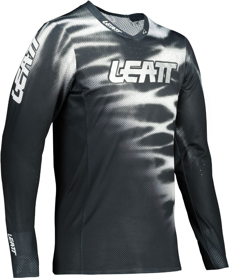 Leatt Moto 5.5 Ultraweld African Tiger Maillot motocross Noir Blanc S