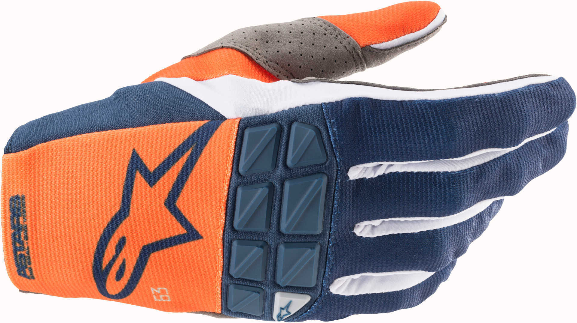 Alpinestars Racefend Gants de Motocross Bleu Orange S