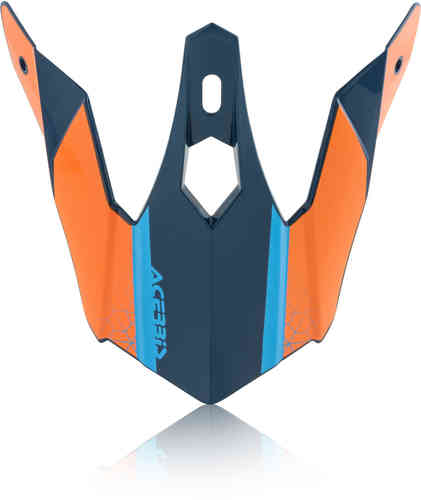 Acerbis Steel Kinder/Eclipse Pico del Casco Azul Naranja un tamaño