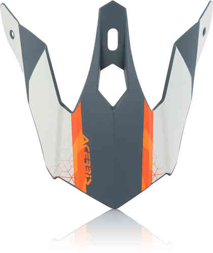Acerbis Steel Kinder/Eclipse Pico del Casco Gris Naranja un tamaño