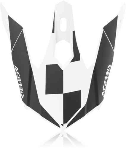Acerbis Steel Kinder/Eclipse Pico del Casco Negro Blanco un tamaño