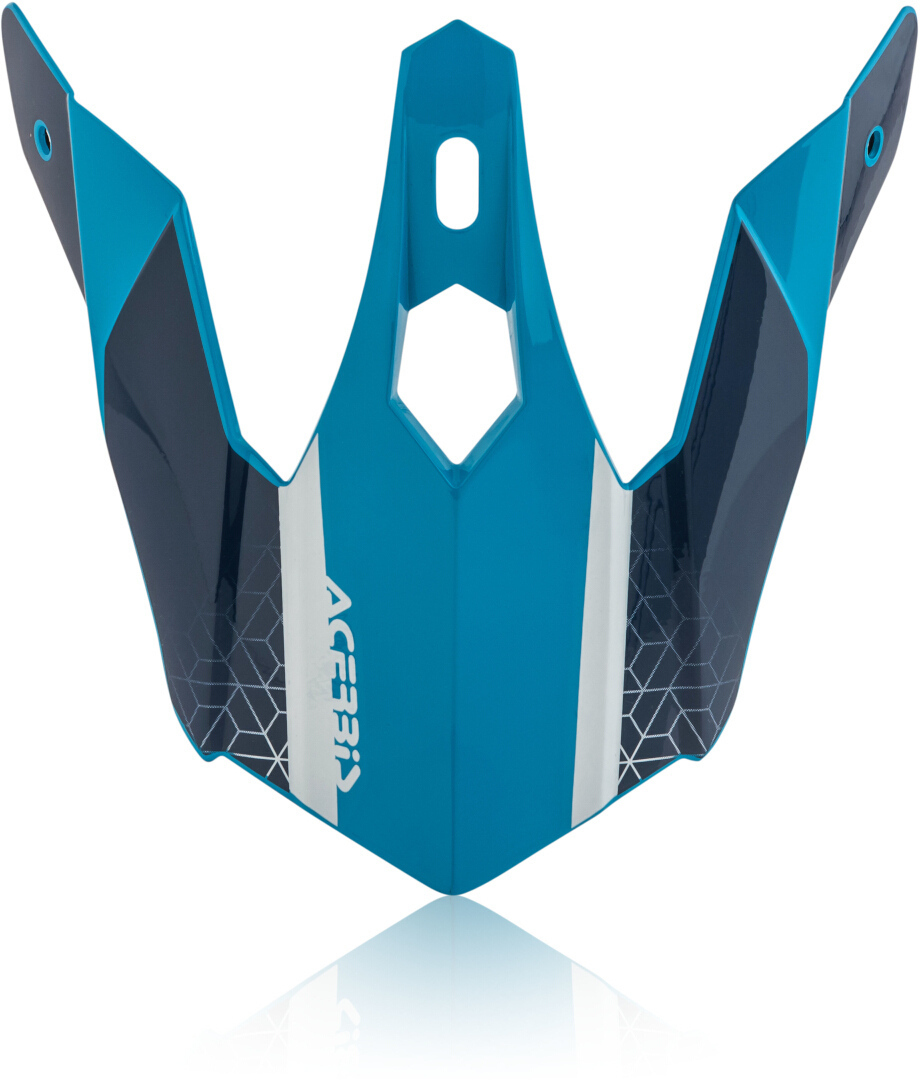 Acerbis Steel Kinder/Eclipse Pic casque Blanc Turquoise Bleu unique taille