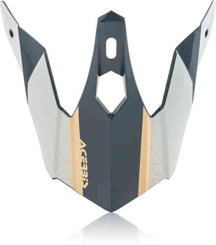 Acerbis Steel Kinder/Eclipse Pico del Casco Gris Oro un tamaño