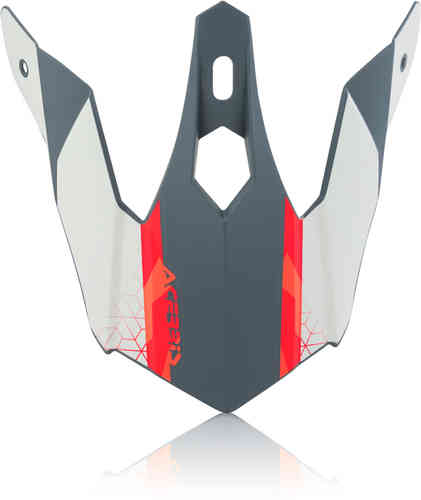 Acerbis Steel Kinder/Eclipse Pico del Casco Gris Plata un tamaño