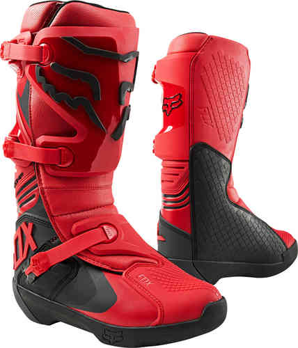 FOX Comp Botas de Motocross Rojo 42