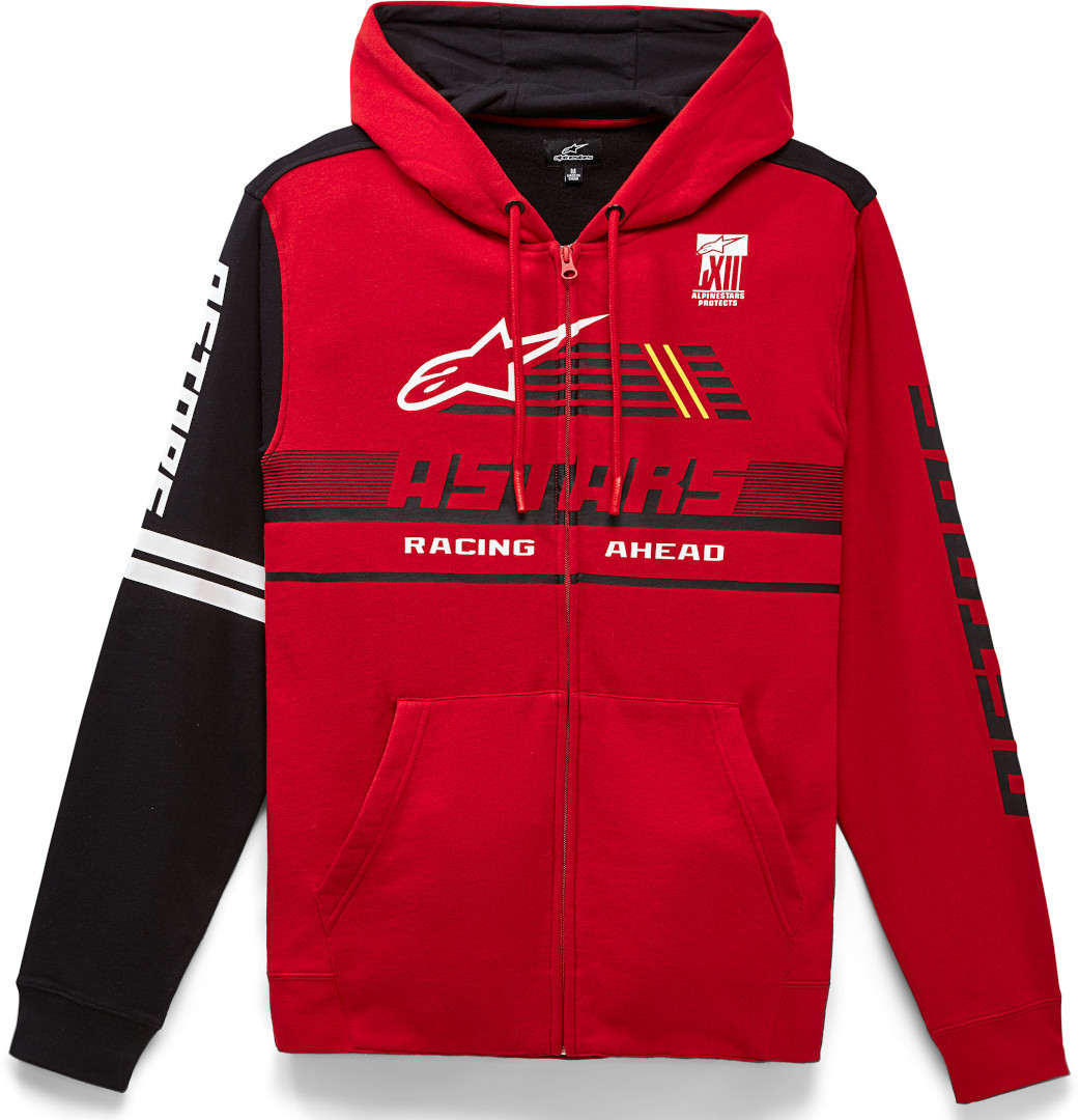 Alpinestars Overtake Zip Hoodie Noir Rouge S