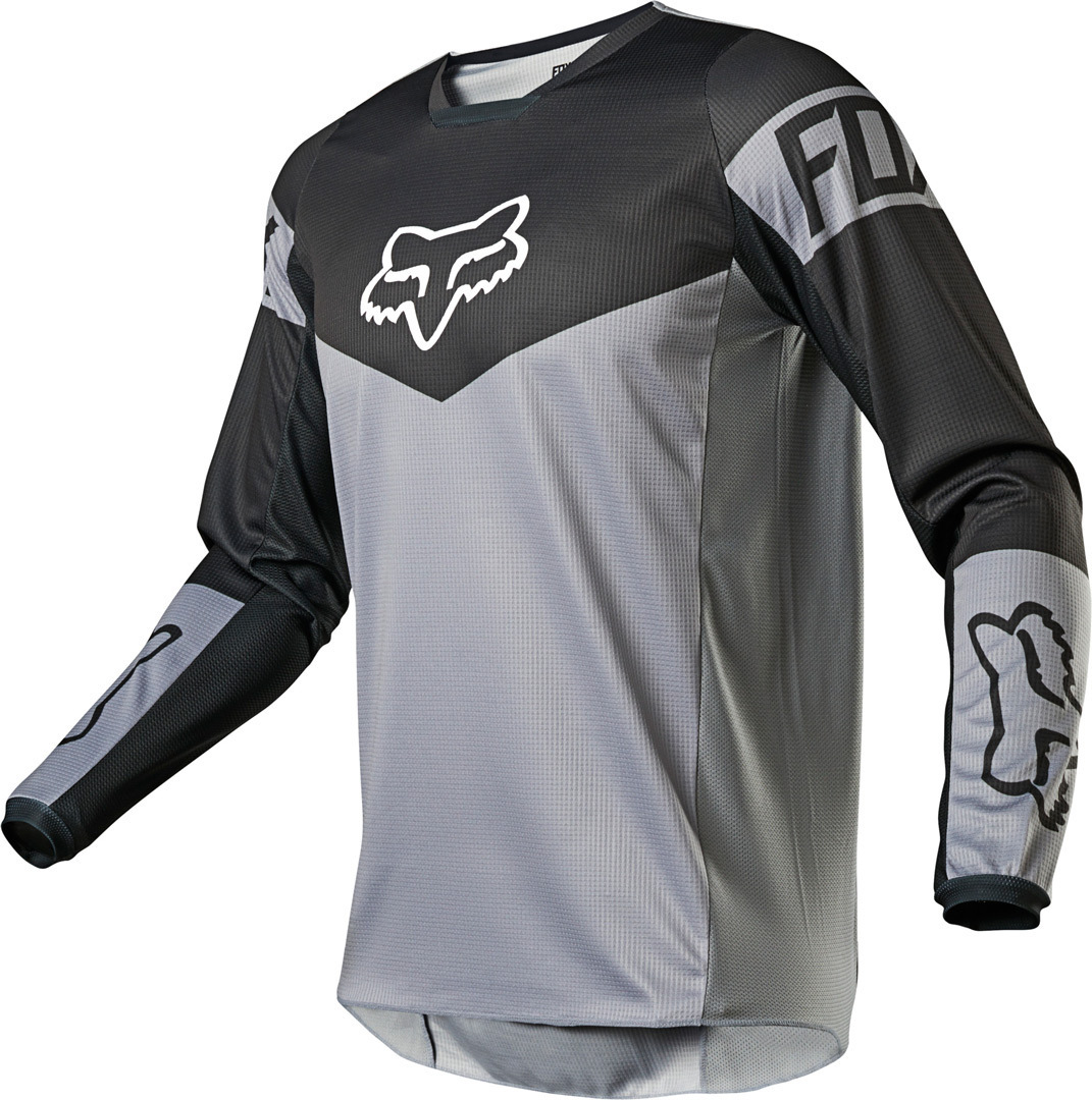 FOX 180 REVN Maillot motocross Noir Gris S