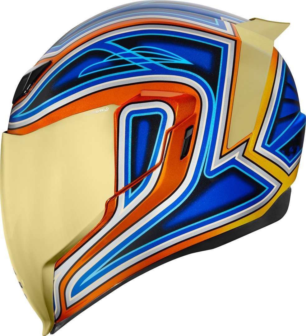 Image of Icon Airflite El Centro Casque Bleu Orange 2XL