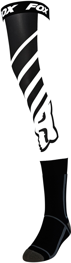 FOX Mach One Chaussettes Knee Brace Noir Blanc M