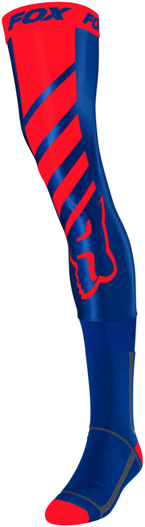 FOX Mach One Chaussettes Knee Brace Rouge Bleu M