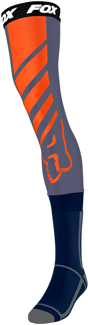 FOX Mach One Chaussettes Knee Brace Bleu Orange M