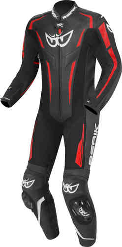 Berik RSF-Teck Traje de cuero para motocicleta de una pieza Negro Rojo 50