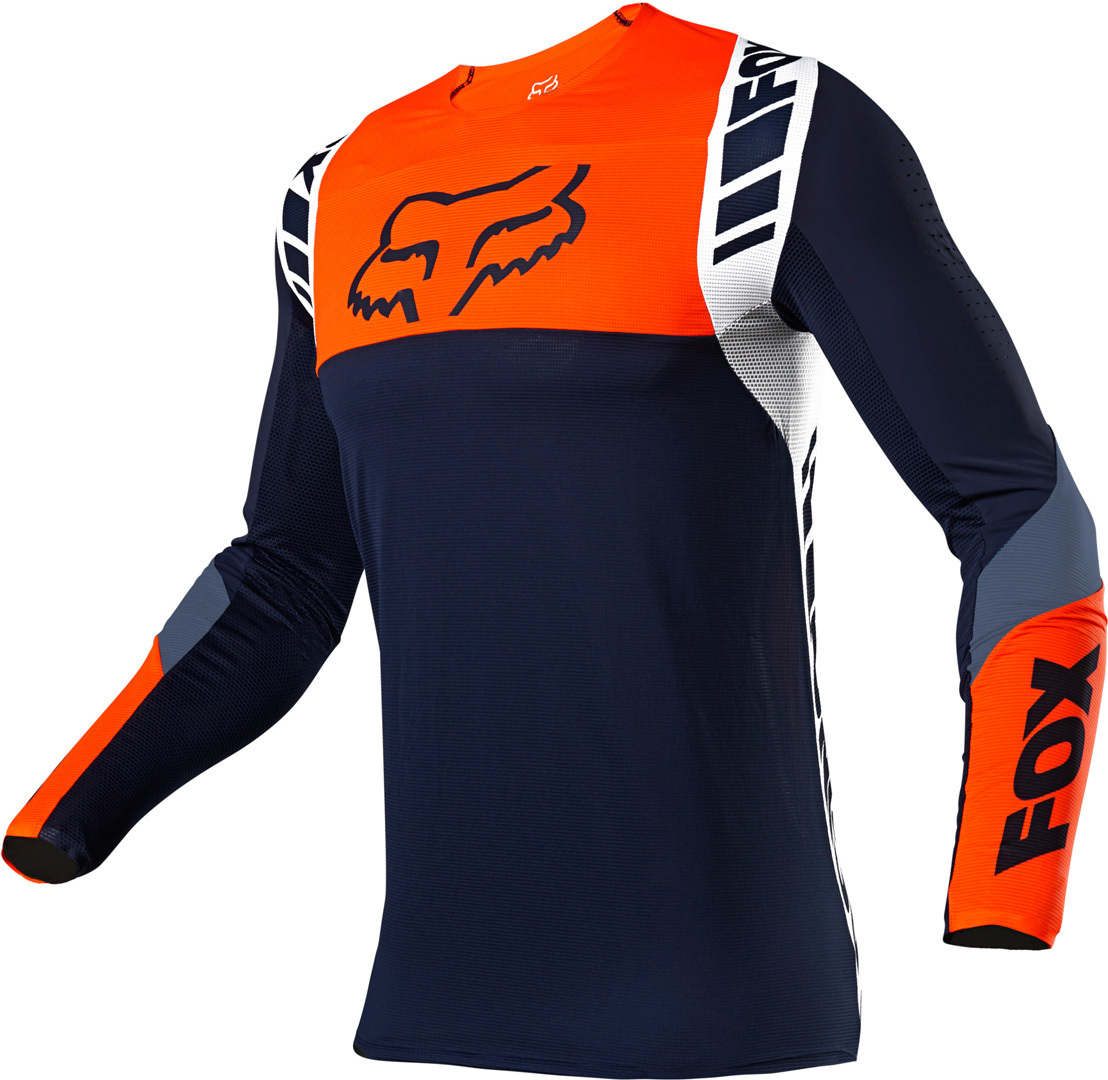 FOX Flexair Mach One Maillot motocross Bleu Orange S