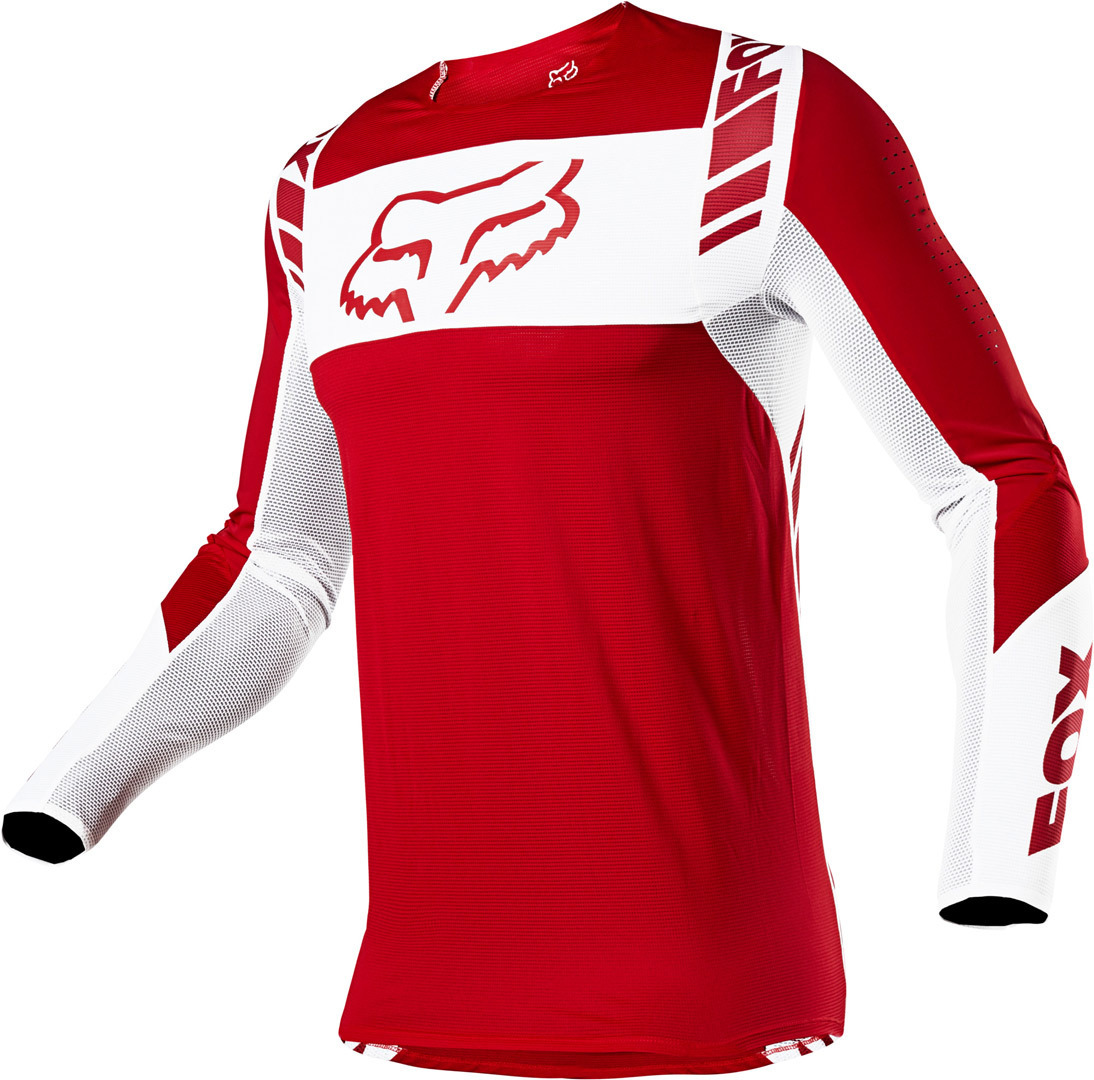 FOX Flexair Mach One Maillot motocross Blanc Rouge S