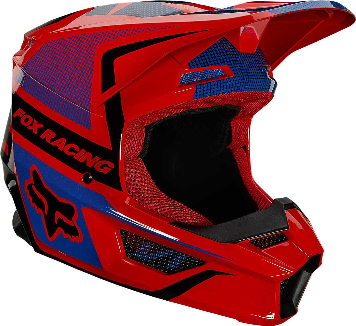 FOX V1 Oktiv Casque de motocross de jeunesse Rouge S