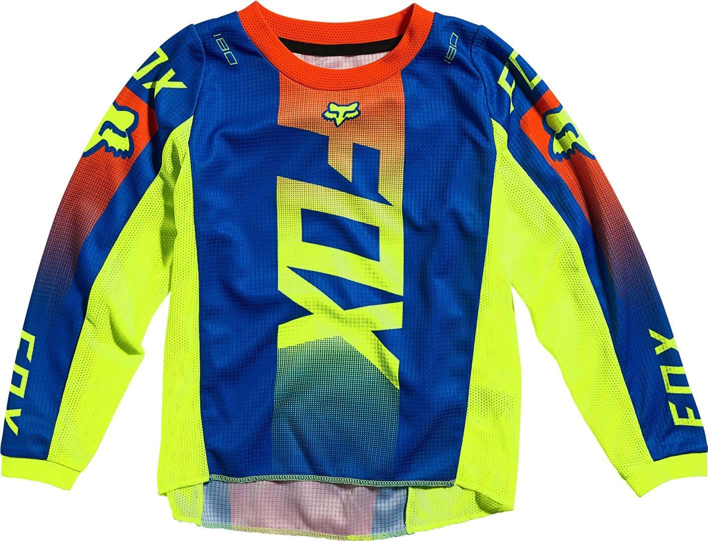 FOX 180 Oktiv Maillot de Motocross pour enfants Bleu S