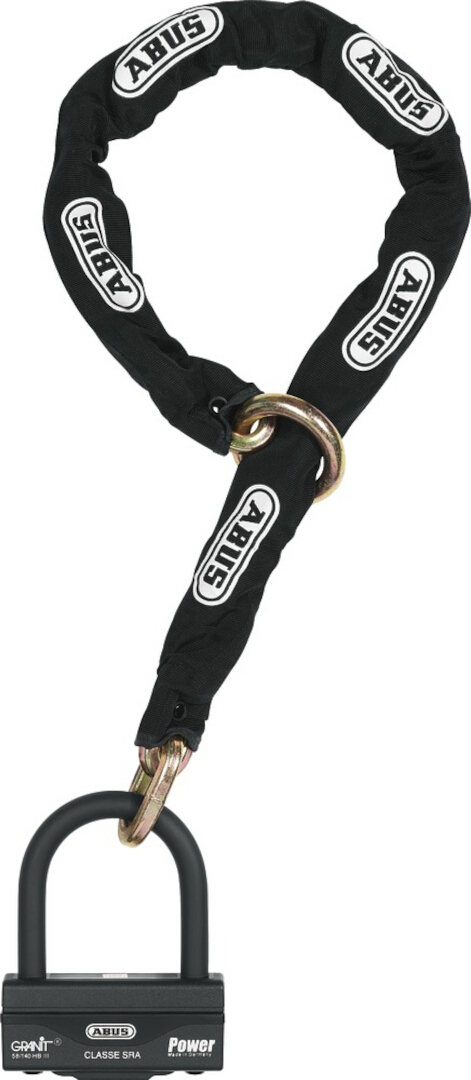 Image of ABUS Granit 58 12KS Black Loop Serrure de chaîne Noir 120 cm