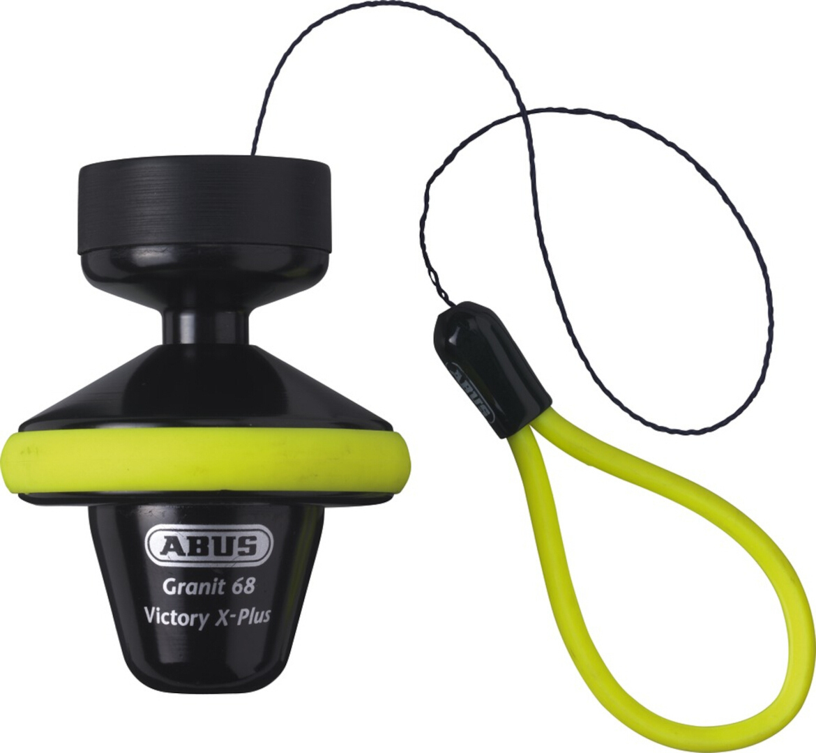 Image of ABUS Granit Victory XPLus 68 Roll Up Verrouillage du disque de frein Noir Jaune unique taille