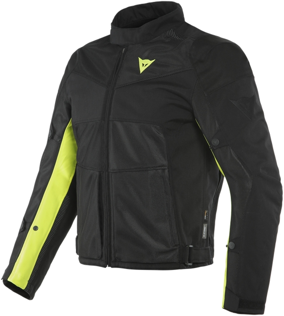 Dainese Sauris 2 D-Dry Veste textile de moto Noir Jaune 44
