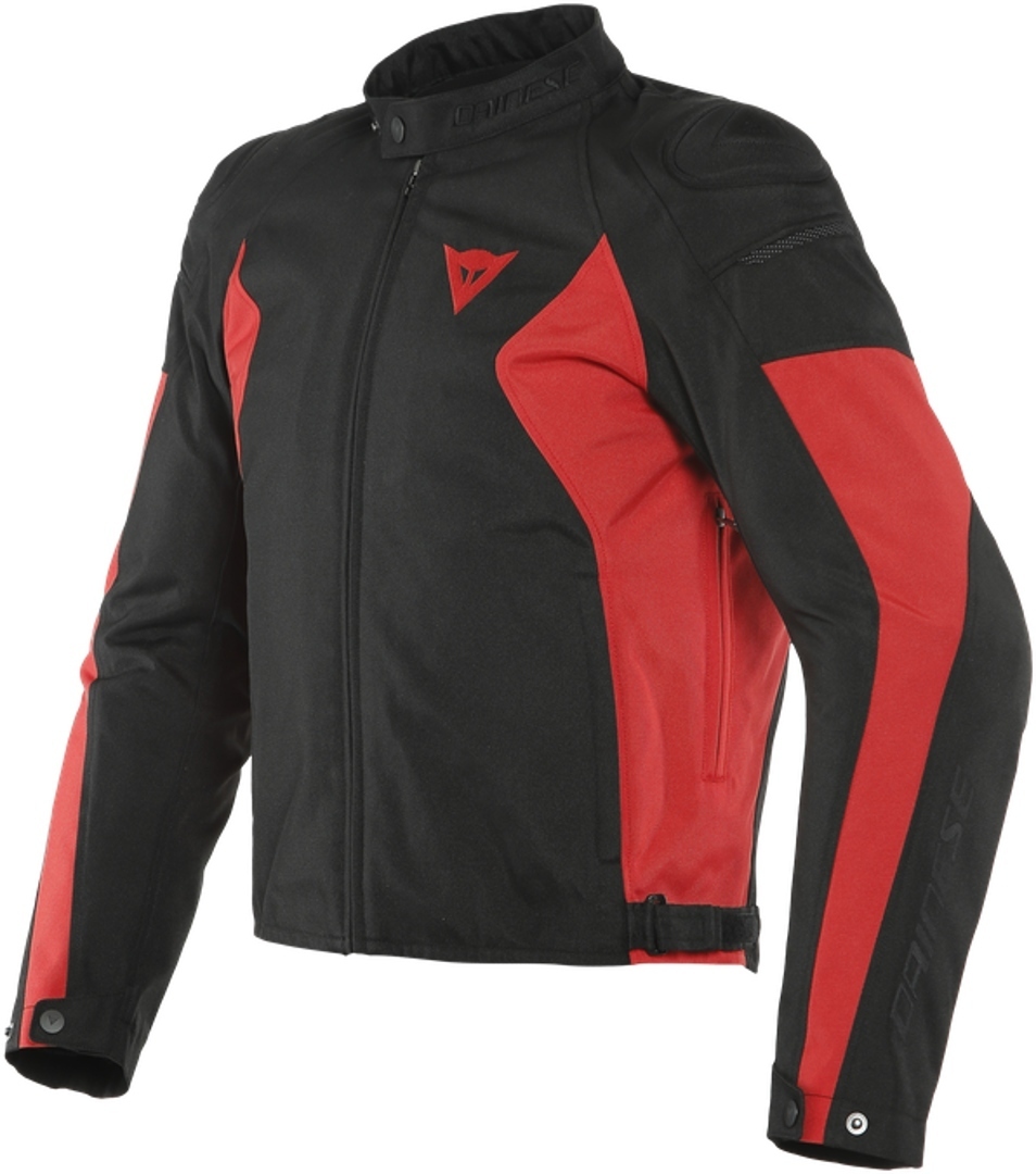 Dainese Mistica Tex Veste textile de moto Noir Rouge 44