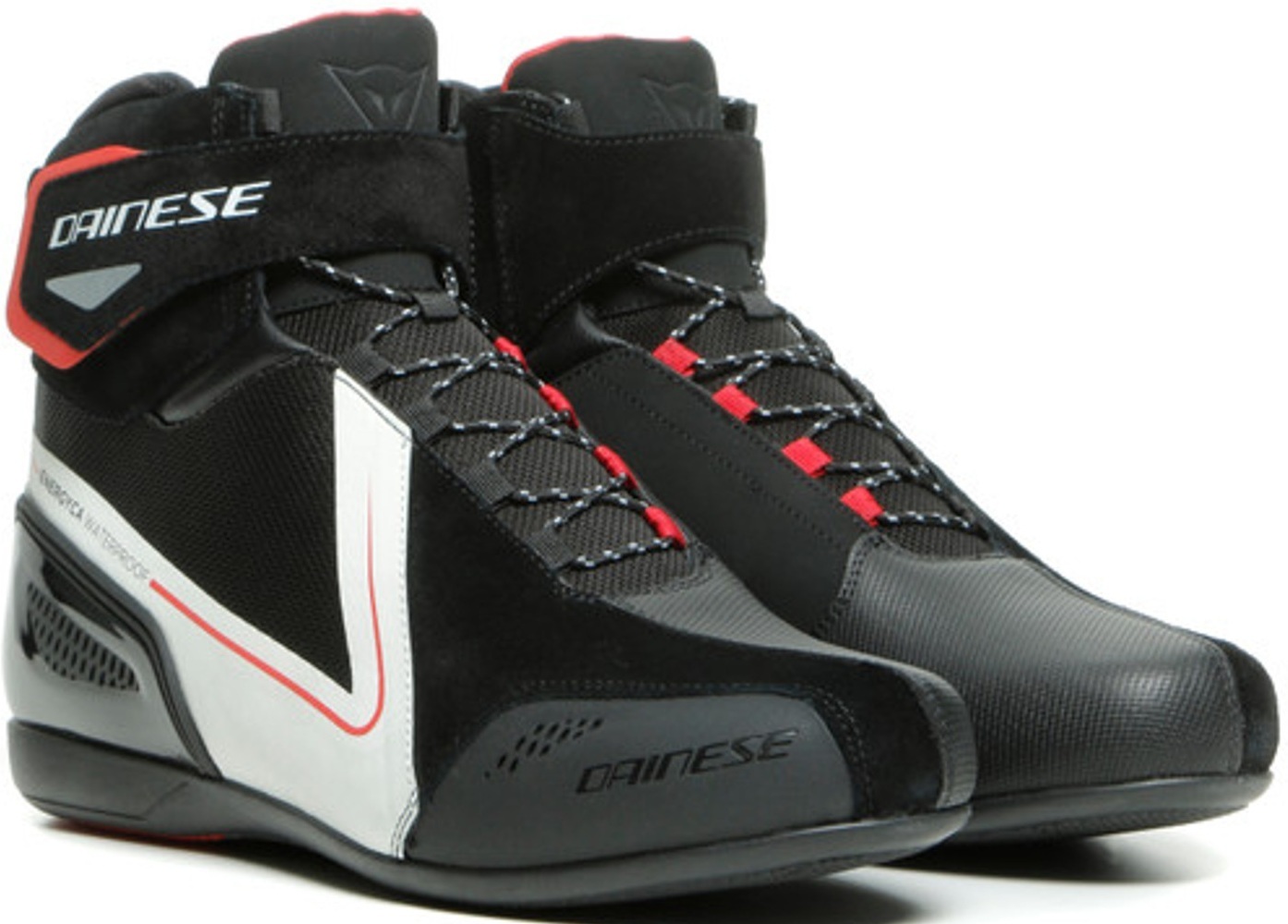 Dainese Energyca D-WP chaussures de moto imperméables à l’eau Noir Blanc 39