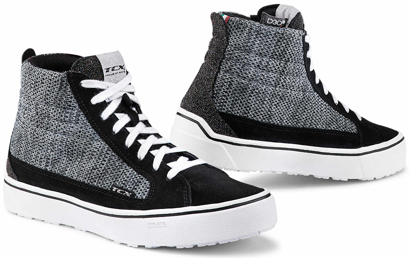 TCX Street 3 Air Chaussures de moto de dame Noir Gris 35