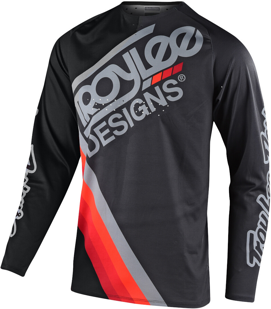 Troy Lee Designs SE Pro Tilt Maillot motocross Noir Gris Rouge S