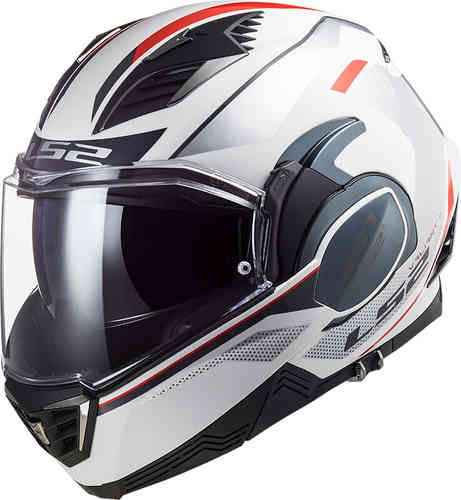 LS2 FF900 Valiant II Hub Casco Blanco Plata M