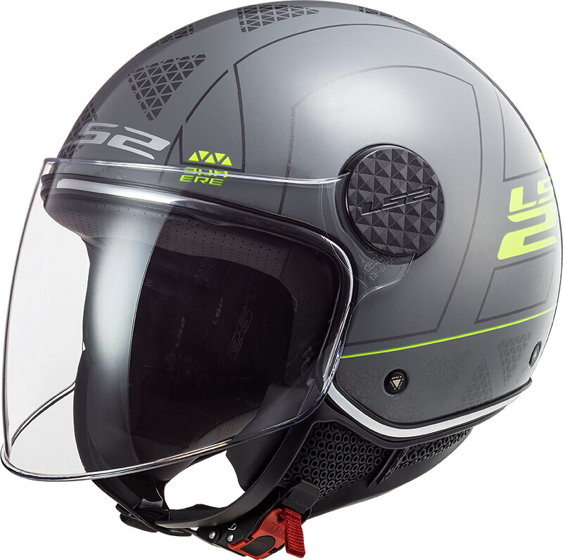 LS2 OF558 Sphere Lux Linus Casque jet Gris XS