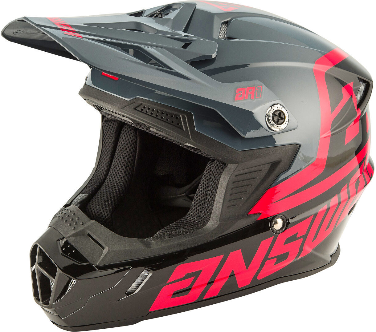 Image of Answer AR-1 Voyd Casque de motocross Noir Rose 2XL