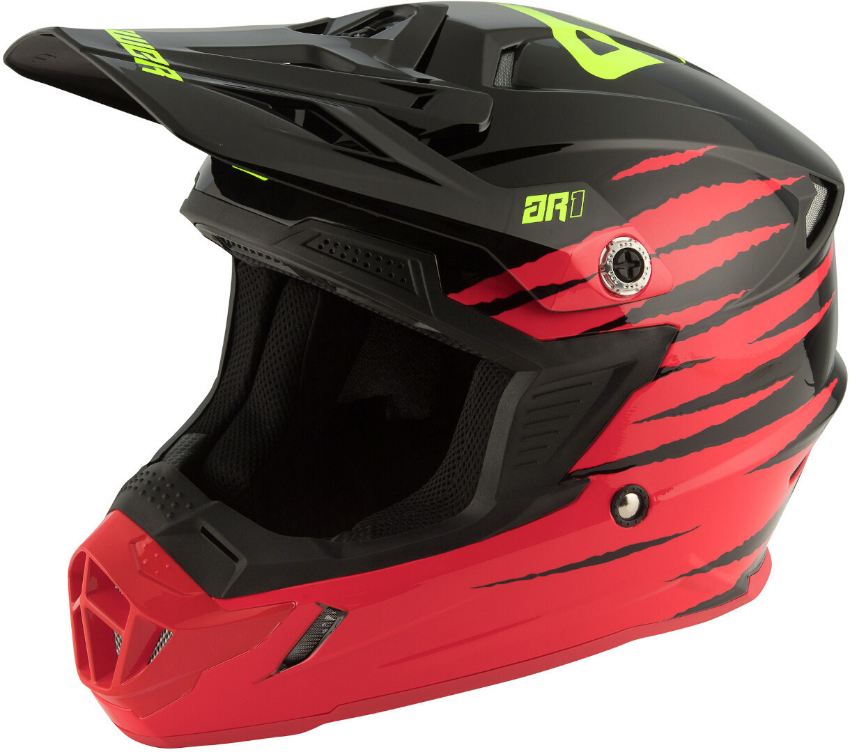 Image of Answer AR-1 Pro Glow Casque de motocross Noir Rouge 2XL