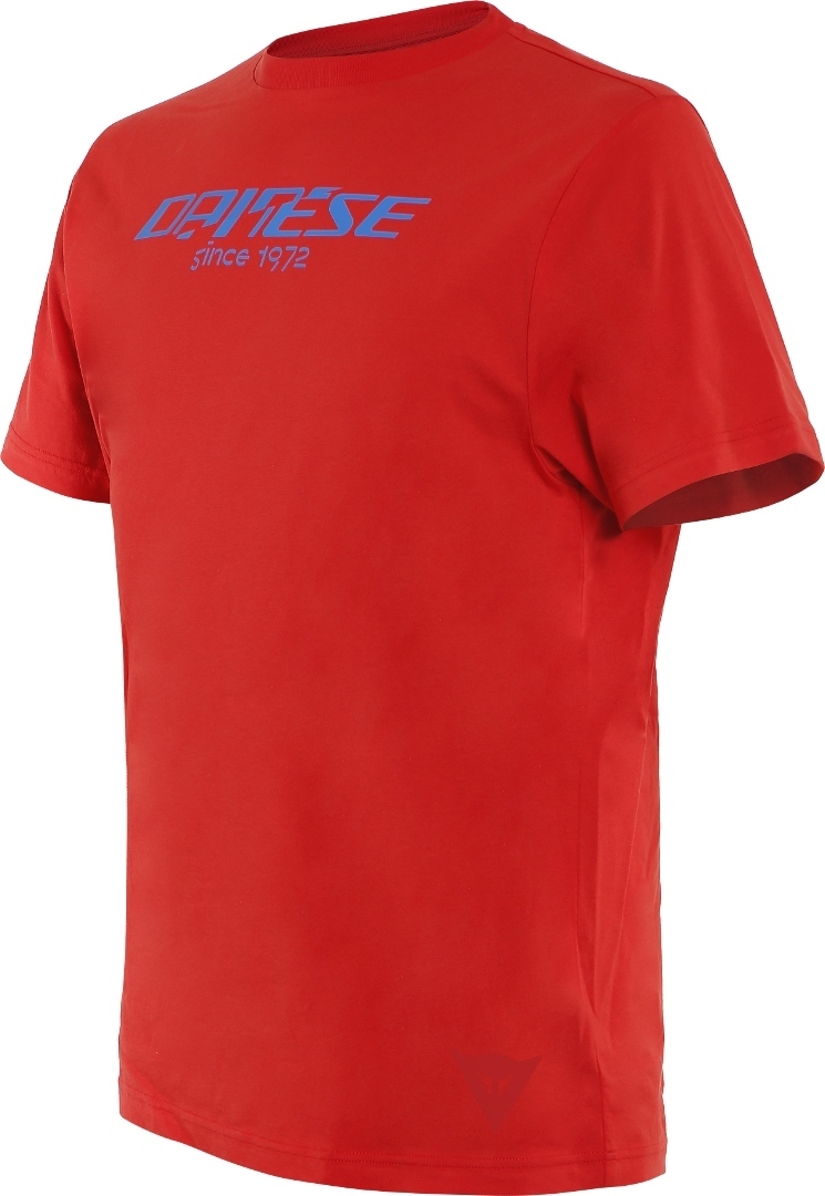 Dainese Paddock Long T-Shirt Rouge Bleu XS