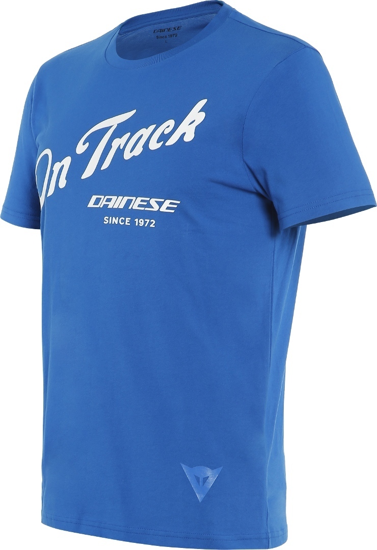Dainese Paddock Track T-Shirt Blanc Bleu XS