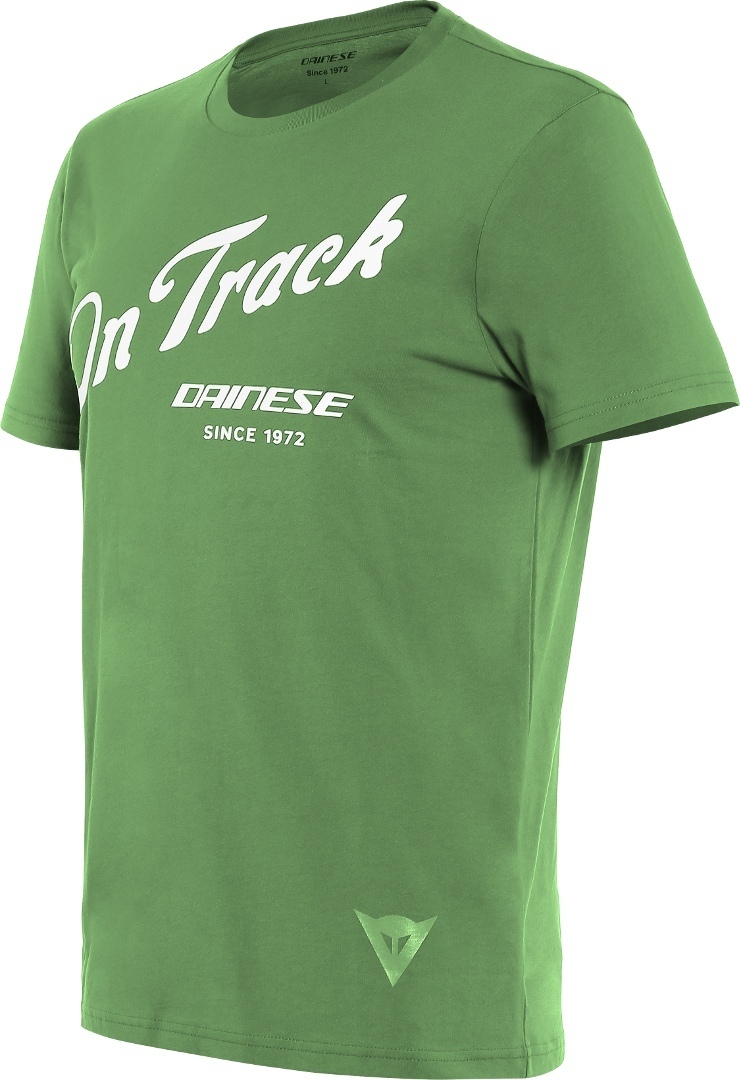 Dainese Paddock Track T-Shirt Blanc Vert XS