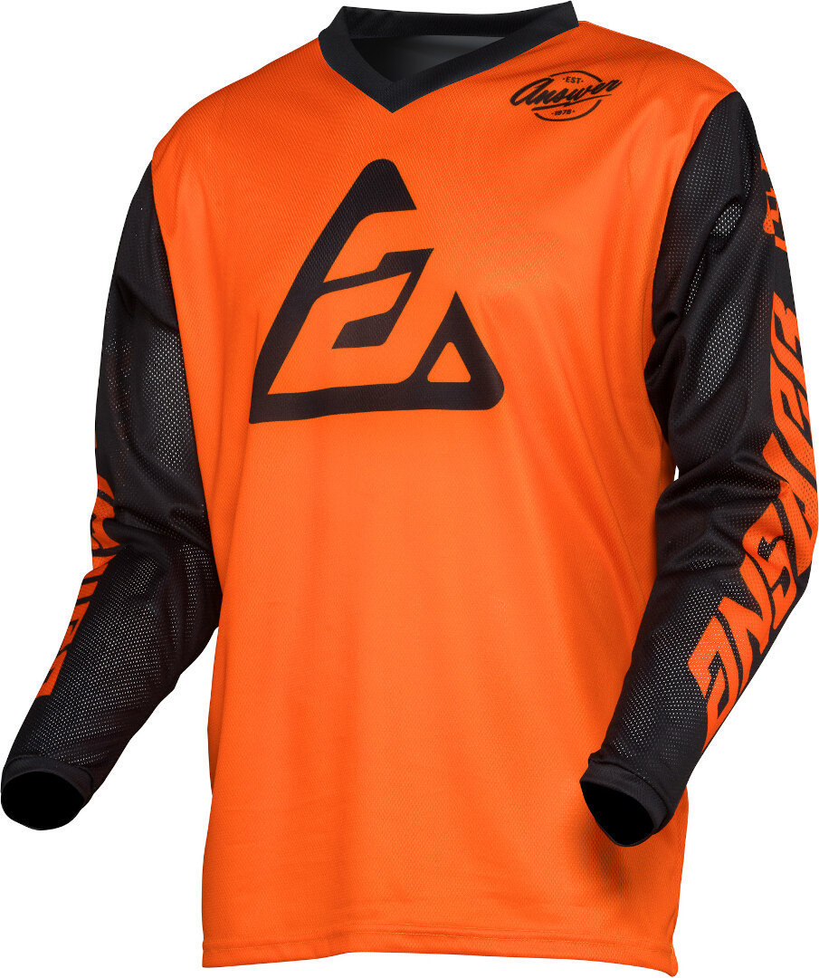 Image of Answer Arkon Bold Maillot motocross Noir Orange 2XL